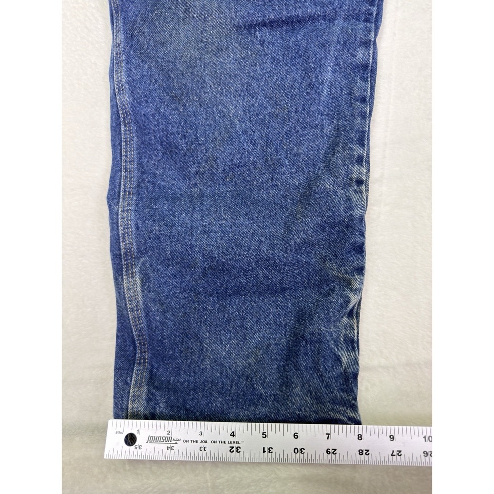 Wrangler Riggs‎ Workwear Jeans Mens 40x30 Blue Denim Fleece Lined Thermal Pants - Picture 6 of 10